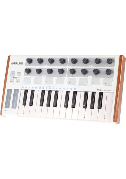 Taşınabilir Mini Profesyonel 25 Tuşlu USB Mıdı Davul Pedi ve Klavye Denetleyicisi fırsatları