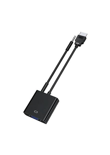 CHB021 HDMI To VGA Çevirici Dönüştürücü 3.5mm Aux Ses Destekli Çıkış fiyatları