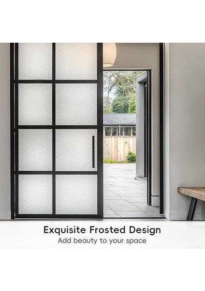 Pencere Gizlilik Filmi, Statik Yapışan Pencere Filmi, Opak Uv Engelleyici Vinil Pencere Filmi, Cam Kapı Banyo Ofis Oturma Odası Için 17,4 x 78,1 cm indirimleri