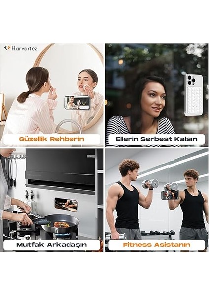 Güçlü Yapışkanlı Silikon Vantuzlu Telefon Tutucu – Kılıf Arkasına Yapışan Telefon Tutucu, Octo, iPhone ve Android Cihazlarla Uyumlu, Selfie ve Video Için Eller Serbest Kullanım - Siyah fırsatları