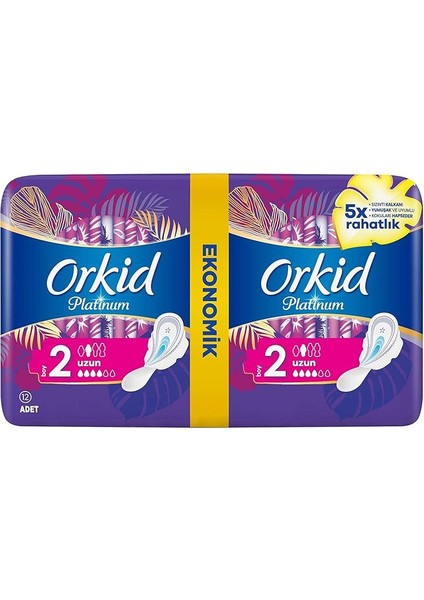 Platinum Hijyenik Ped Uzun ( Boy 2) Ekonomik Paket 12 Ped fiyatları