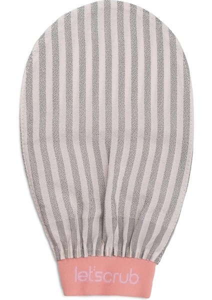 Premium Ekru Zebra Banyo Duş Kesesi Peeling ELDIVENI%100 Floş Ipek Normal Ciltler Için