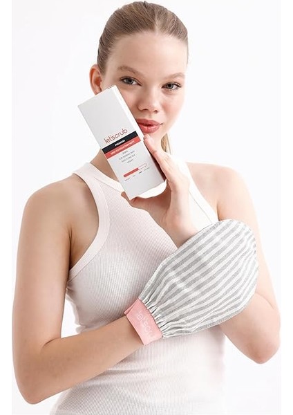 Premium Ekru Zebra Banyo Duş Kesesi Peeling ELDIVENI%100 Floş Ipek Normal Ciltler Için modelleri