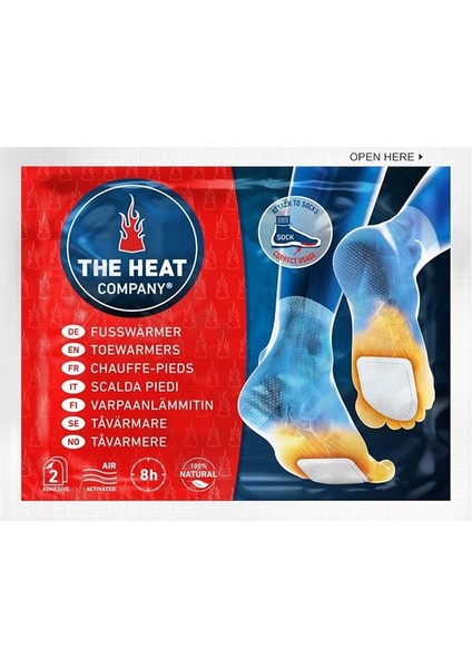 Heat Company Ayak Isıtıcı | 8 Saat Sıcak Ayaklar | Tüm Ayakkabı | Ekstra Ince – Kullanımı Rahat |% 100 Doğal | Kendinden Yapışkanlı | 5 Çift Ürün Içerir.(Başlık)
