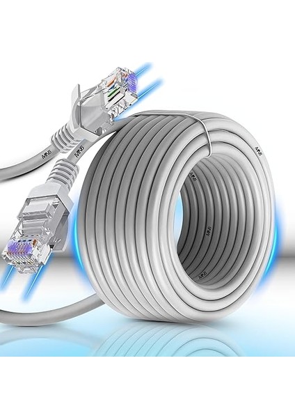 M103FN 30 Metre Internet KABLOSU/UTP-CAT6/1000 Mbps (Gigabit) Destekli/ethernet Kablosu 30 Metre/iç Mekan Uyumlu (Ölçü, Metre, 30)