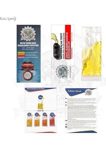 Motor Test Kaçak Testi modelleri
