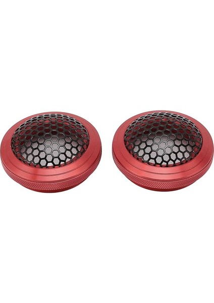 Hoparlör -Mesh Izgara Kapağı, 54 -Mm Loudspeaker Yuvarlak Izgara Kapak Koruyucusu 2pcs Metal Efekti Araba Için Dirençli (Kırmızı)