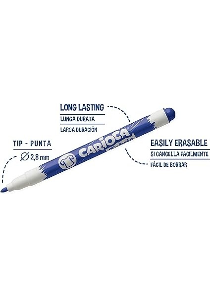 Beyaz Tahta Kalemi 8 Renk 8'li Pvc 2.8 mm modelleri