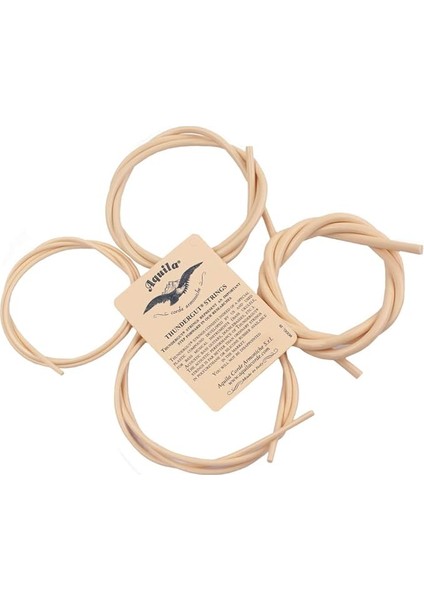 Ukulele Teli, Bas-Ubass Telleri Için, Kauçuk Malzeme, 4 Adet/set, Teller, Gitar Parçaları ve Aksesuarları