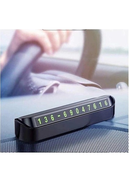 Concept Oto Araba Göğüs Üstü Numaratör Fosforlu Aç Kapa Sistem Araç Park Telefon Numaratörü Ön Torpido Üstü Telefon Numarası Göstergesi fiyatları