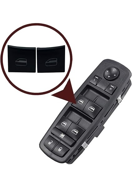 Dodge Nitro 2007-2009 ile Uyumlu 2 Adet Cam Açma Kapama Düğmesi Kapağı indirimleri