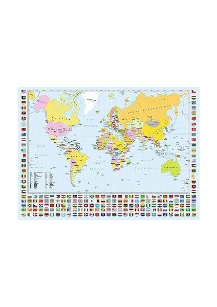 Puzzle - Dünya Haritası / 260 Parça Puzzle, #3319 modelleri