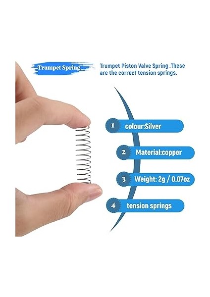 3 Adet Trompet Pistonlu Yay Aksesuarları Parça Değiştirme modelleri