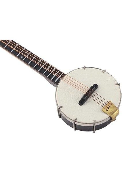 Banjo Modeli, Hayata Çeviren Yüzeyler Oyuncakları Için Depolama Kutusu ile Bebek Evi Aksesuarları indirimleri