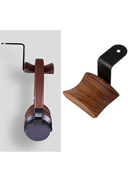 Askısı Tutucu Kulaklık Standı Ceviz Ahşap Kulaklık Rafı Kanca Masa Üstü Bant Masa Altı Montaj Kulaklıklar Ses, Stüdyo ve Oyun Için Kulaklık Askısı Tutucusu Kulaklıklar (Masa Altı Montajı) modelleri