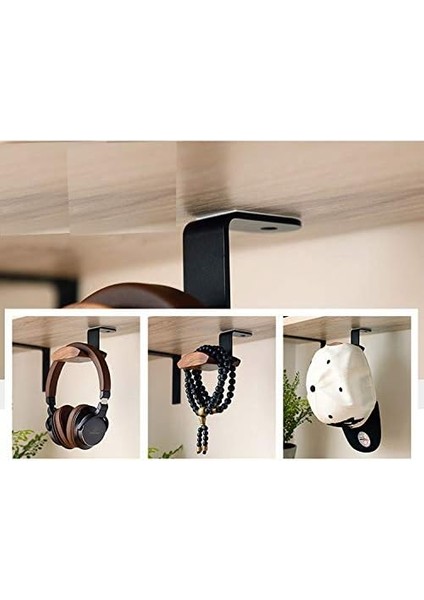 Askısı Tutucu Kulaklık Standı Ceviz Ahşap Kulaklık Rafı Kanca Masa Üstü Bant Masa Altı Montaj Kulaklıklar Ses, Stüdyo ve Oyun Için Kulaklık Askısı Tutucusu Kulaklıklar (Masa Altı Montajı) indirimleri