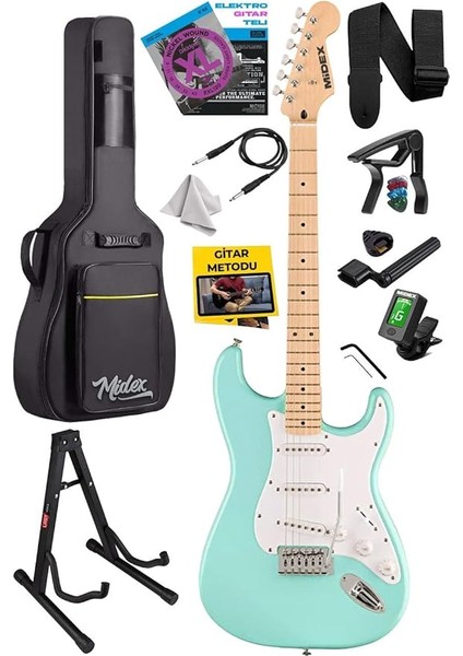 RPH-30GR-ST Maple Klavye Strat Kasa Sss Elektro Gitar Seti