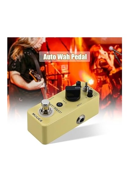 Funky Monkey Otomatik Wah Gitar Efekt Pedalı 3 Tepe Modu Gerçek Bypass Tam Metal Gövde fiyatları