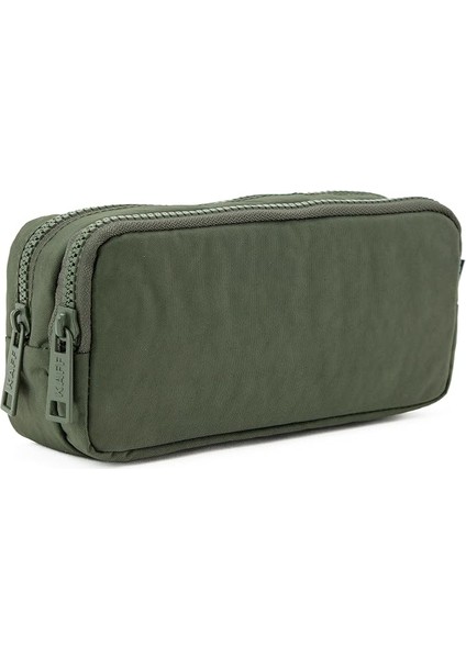 01105 Krinkıl Kumaş Kalem Kutusu Haki Yeşil