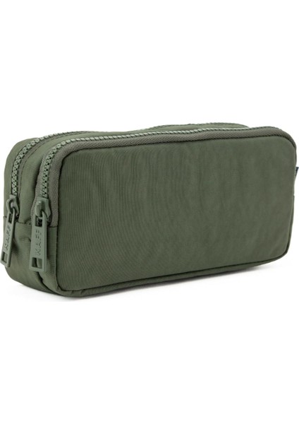 01105 Krinkıl Kumaş Kalem Kutusu Haki Yeşil fırsatları