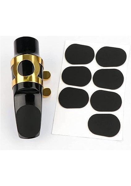 16 Adet Saksafon Ağızlık Pedleri Klarnet Ağızlık Yastığı Alto Tenor Saksafon Ağızlık Yamalar Siyah Yastıklar 0,8 mm Kalınlığında Yeni Başlayanlar, Müzisyenler, Saksafonlar ve Klarnetler Için fiyatları