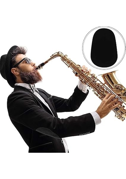 16 Adet Saksafon Ağızlık Pedleri Klarnet Ağızlık Yastığı Alto Tenor Saksafon Ağızlık Yamalar Siyah Yastıklar 0,8 mm Kalınlığında Yeni Başlayanlar, Müzisyenler, Saksafonlar ve Klarnetler Için modelleri