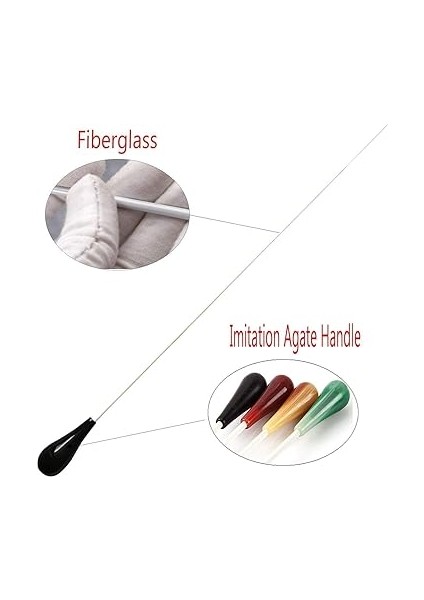 müzik şefi batonları, kolu orkestrası ıletken müzik batonları (siyah) fırsatları