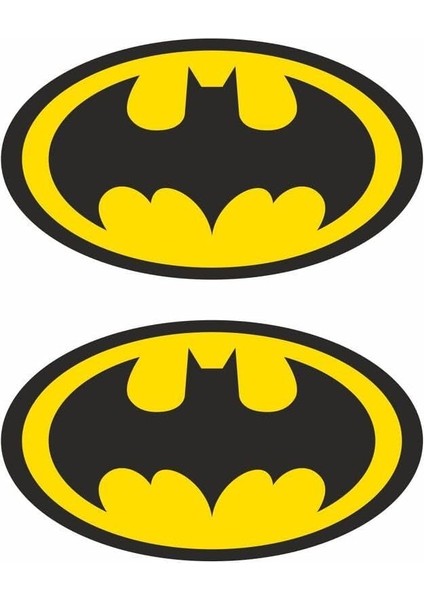 Major Selection Batman Logo 2'li Damla Sticker 7x4 cm