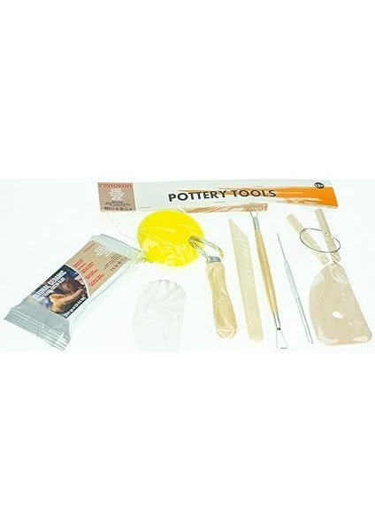 Ahşap Saplı Seramik ve Doğal Kil Hamuru Oyma Şekil Verme Alet Seti Yeni Başlayanlar Için Ceramic Şekillendirme El Aleti Seti (Kırmız Kil/terra Cotta Clay) Pottery Tool Kit indirimleri