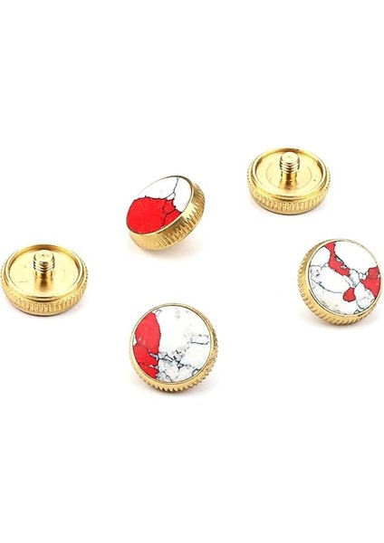 5 Adet Trompet Yedek Parçaları Trompet Aksesuarları Trompet Düğmeleri Hoparlörler Müzik Aleti Aksesuarı Trompet Tamir Aksesuarları Trompet Vida Kapağı Küçük Kapak