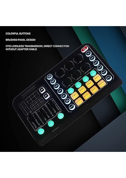 Kablosuz Canlı Ses Kartı Profesyonel Canlı Ses Kartı, Dsp Chıp, Kablosuz Çift Kanallı Ios Cep Telefonları Için Çok Fonksiyonlu Ses Kurulu indirimleri