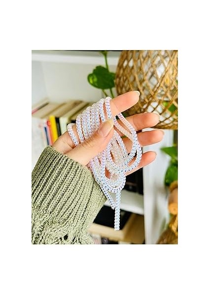 Aksesuar iPhone Samsung Huawei Oppo Xiaomi Şarj ve Kulaklık Kablosu ile Uyumlu Koruma Sarmalı 1.6 M - Beyaz fiyatları