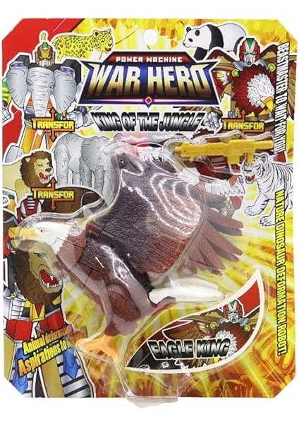 Dönüşen Robo-Hayvan Kartal Renkli 3+ fırsatları