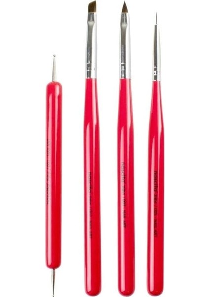 Nail Art Tırnak Süsleme Fırça Seti 4'lü - 07