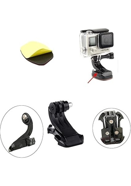 34 Adet Gopro Yapışkan Pedler ve Bir Montaj Duyu ile Uyumlu, Aksiyon Kamerası Evrensel Aksesuar, Yapışkan Tutucular, Gopro Hero Session/4/3/3+/2 ile Uyumlu modelleri