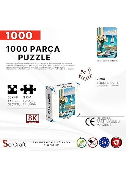 Craft Deniz Manzaralı 1000 Parça Puzzle modelleri