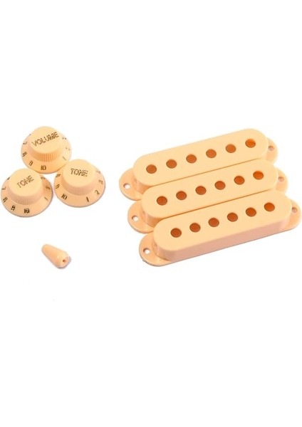 Gitar Manyetik Kapağı Aksesuar Seti Sarı Plastik Düğmeler Ses Tonu Kontrolü Gitar Parçaları modelleri