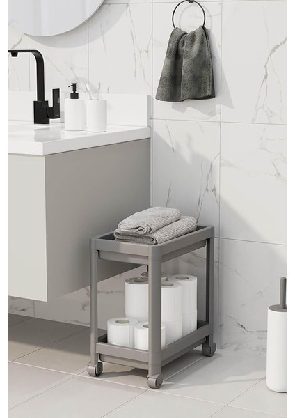 2 Katlı Tekerlekli Düzenleyici Raf, Banyo Dolabı, Mutfak Tezgah ve Evye Altı modelleri