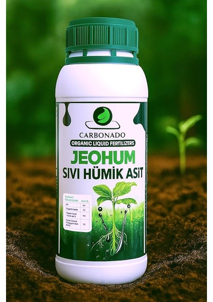 Doğal Leonardit Kaynaklı Sıvı Hümik Asit 1 Litre