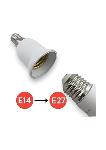 E14 'den E27 'e Dönüştürücü Duy - Pratik ve Güvenli Çözüm E27 To E14 Duy Dönüştürücü modelleri