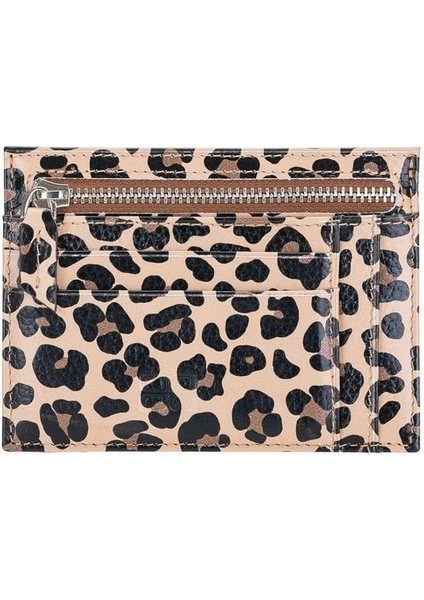 Zip Deri Fermuarlı Kartlık Zpch Leo-Ne Leopar fiyatları
