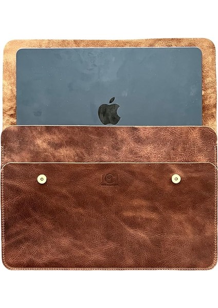 MacBook Çantası, MacBook Air Kılıfı 13 Inç, MacBook Pro Kılıfı 14 Inç (Taba)