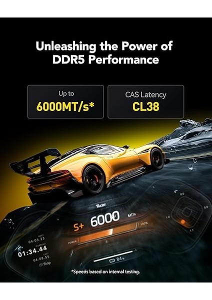 Thor Oc Ddr5 Ram 16GB Kit (2X8GB) 6000MHZ, Dram 288-PIN Udımm Masaüstü Bellek, Yüksek Performanslı Oyun Bilgisayarı Bellek Desteği Intel Xmp 3.0/amd Expo, On-Die Ecc, 1.25V(LD5U08G60C38LG-RGD) fiyatları