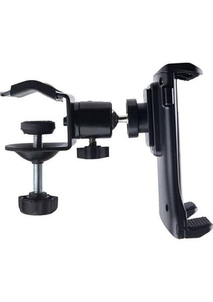 Masa, Raf Tablet ve Telefon Tutucu Sıkıştırmalı Ayarlanabilir Sehpa Sıra Raf Mobilya Kenarına Profesyonel Tutucu Kıskaçlı Stand Kolay Kurulum 4-13 Inç Arası Cihazlar Için Uygun B3 indirimleri