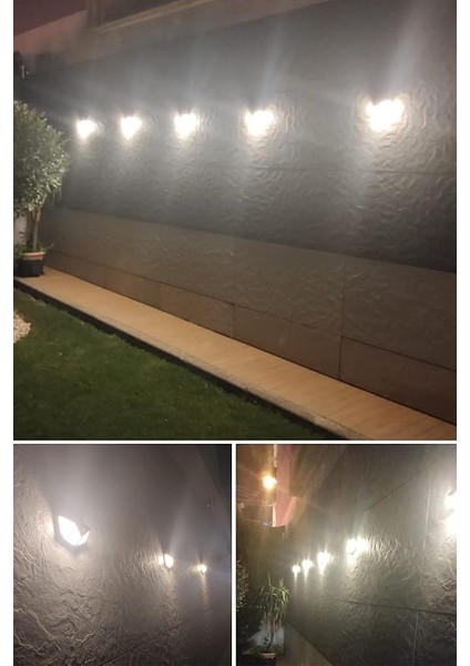 100 Ledli Sarı Işık Güneş Enerjili Hareket Sensörlü Solar Bahçe Lambası Şarj Olabilen fiyatları