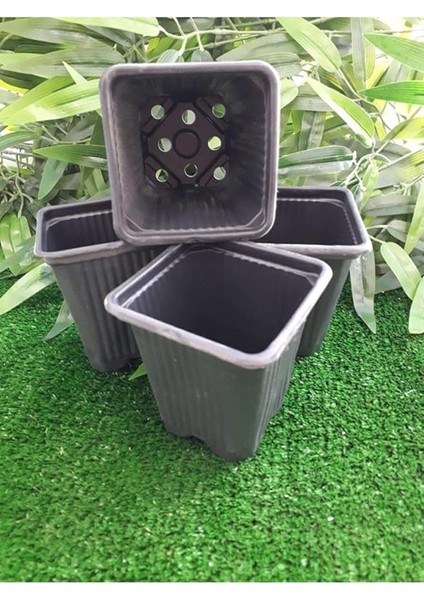 Kare Saksı 40 Adet 8X8X9 cm Vakum Saksı Ucuz Saksı Üretim Saksısı Fide Saksısı Siyah Saksı fiyatları