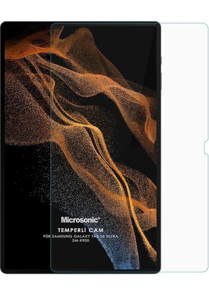 Samsung Galaxy Tab S10 Ultra X920 Tempered Glass Cam Ekran Koruyucu [galaxy Tab S10 Ultra X920 ile Uyumlu Ekran Koruyucu - Şeffaf]