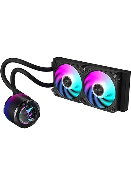 Aorus Waterforce x Iı 240 Manyetik Kilitleme Mekanizmalı Fan, 60 x 60MM Full Color LCD Ekran, Profesyonal Gaming Sıvı Cpu Soğutucu fiyatları