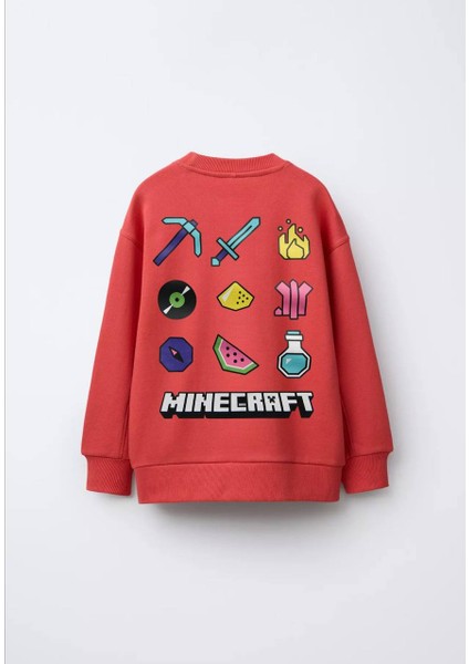 Minecraft Baskılı Unısex Çocuk Sweat fiyatları