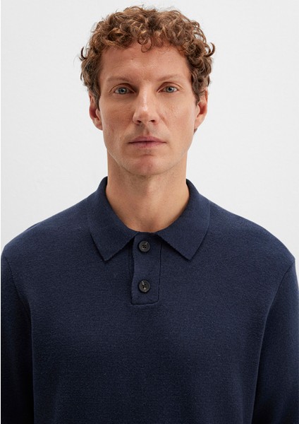 Lacivert Triko Polo 0710352-70490 indirimleri